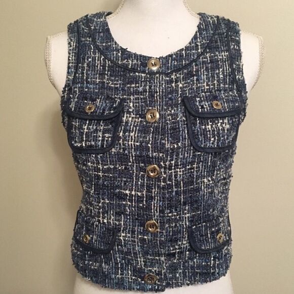 ❌last deal❌Cache Blue/white color vest - Picture 1 of 2